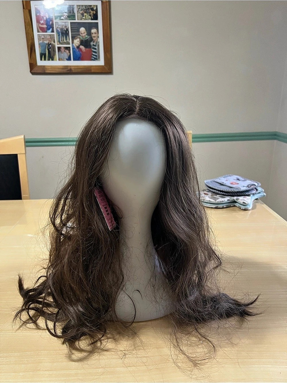 Feshfen Long Wavy Lace Front Wig in Brown